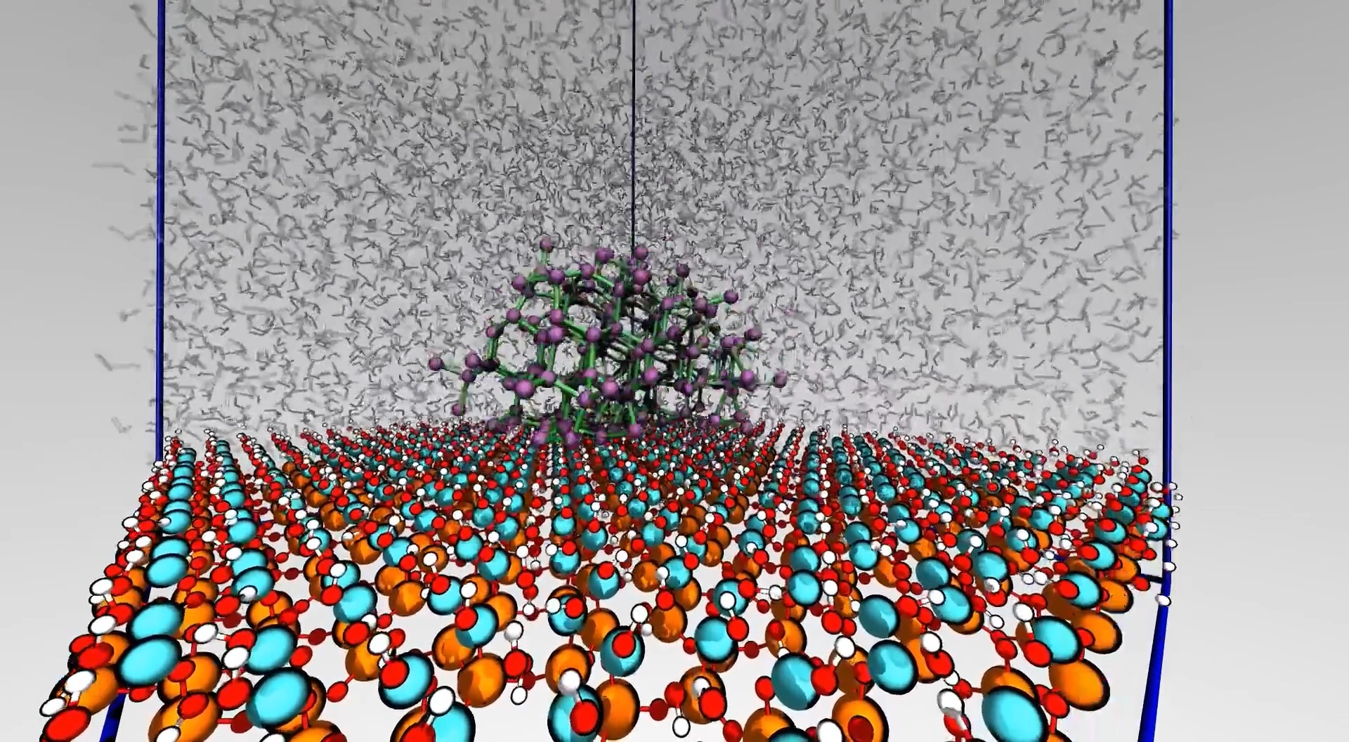 Water can remain liquid well below 0 °C — but tiny impurities will trigger freezing. ❄️ This molecular dynamics simulation shows ice forming on the…