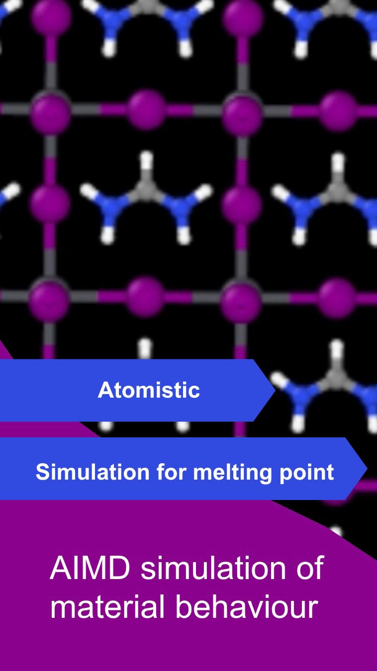 Ab initio molecular dynamics (AIMD) lets atoms move based on forces calculated from the electronic structure (ab initio or from first principles)…
